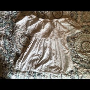 White shoulder shirt